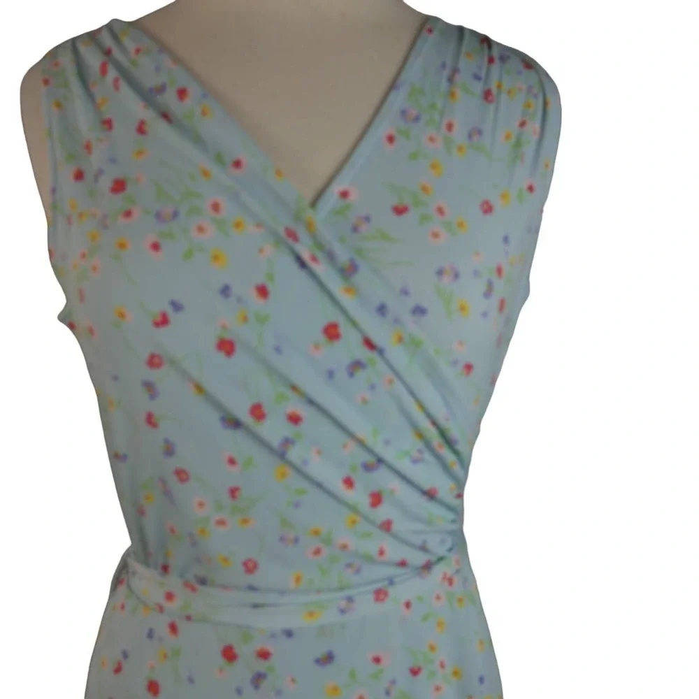 DO NOT BUY Stitch Fix 41 Hawthorn NWT Kaylee Blue Floral Surplice OUT OF STOCK - Picture 5 of 11